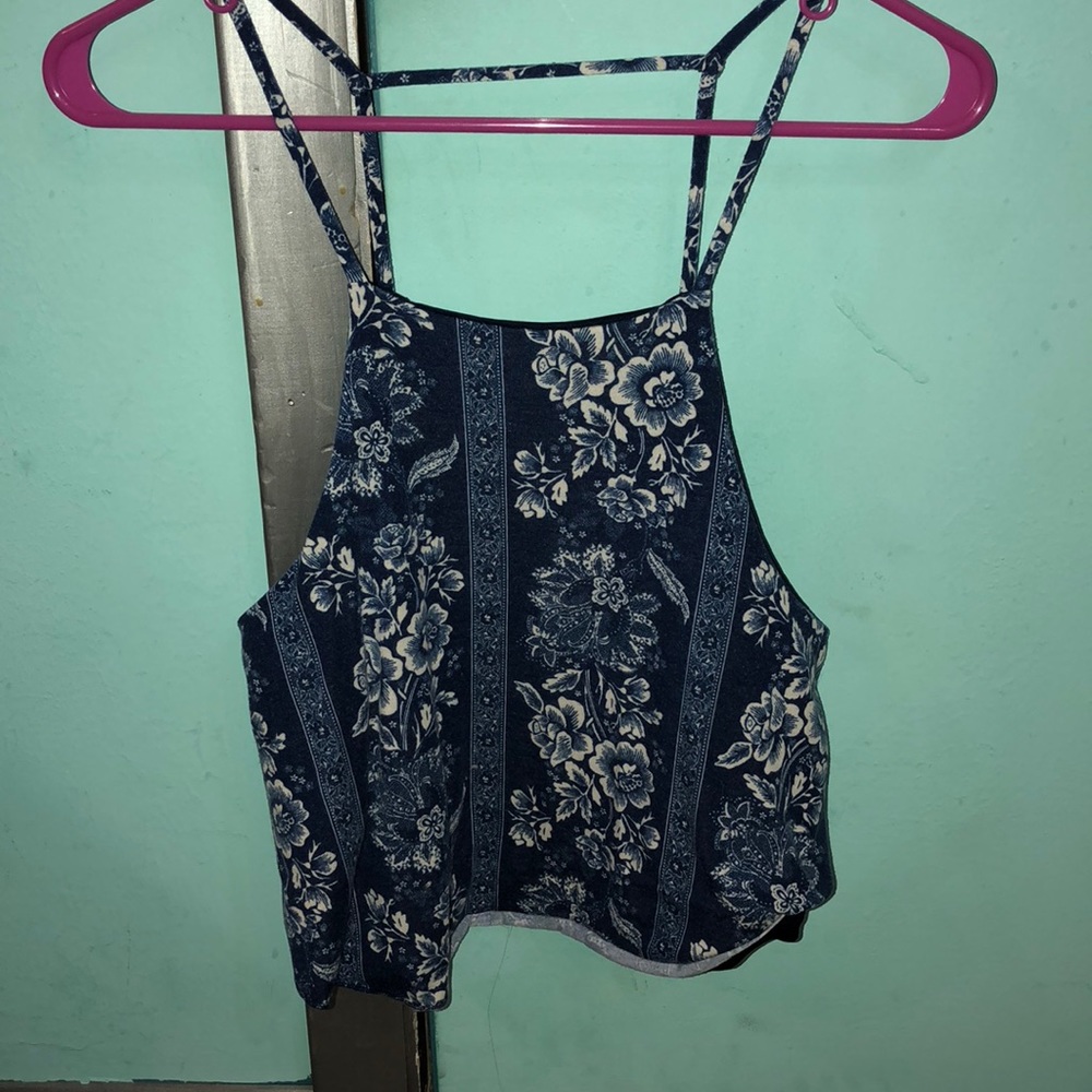 Floral halter tank
